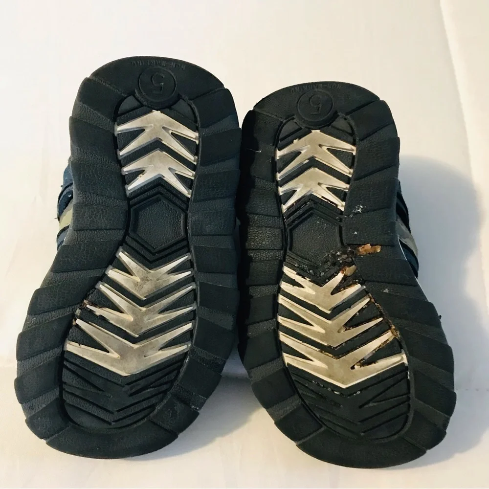 Cat & Jack Hiking Sandler’s Close Toes Blue Gray Shoe Toddler Baby Boy size 5